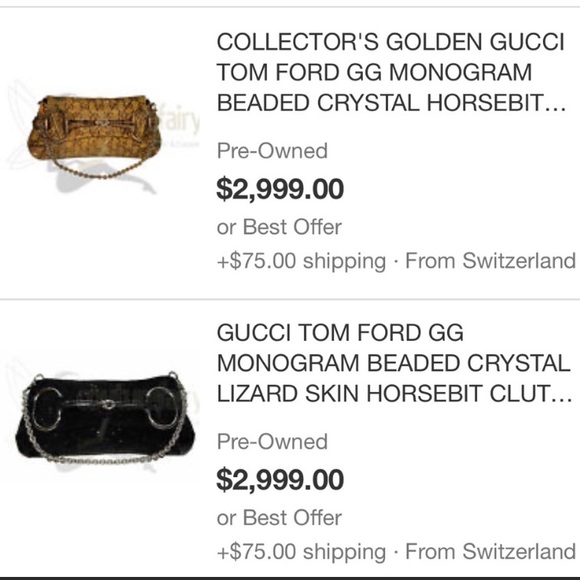 Gucci Tom Ford Era GG Monogram Horsebit Clutch Bag - Picture 10 of 10